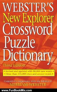 Fun Book Review: Webster's New Explorer Crossword Puzzle Dictionary by Merriam-Webster