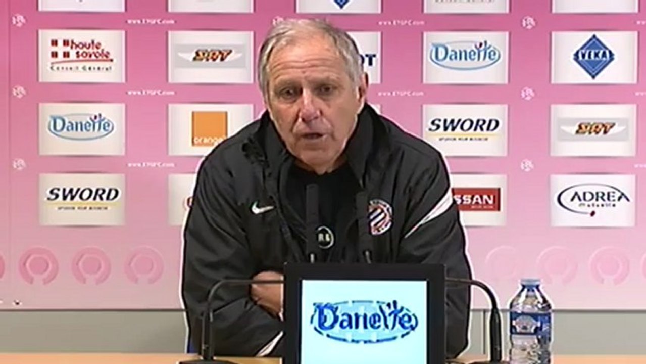 René Girard après ETG 0-1 MHSC (J26)