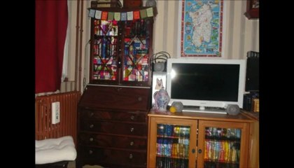 Photo d'Eva reflet d'un visage sur l'écran de télévision ?