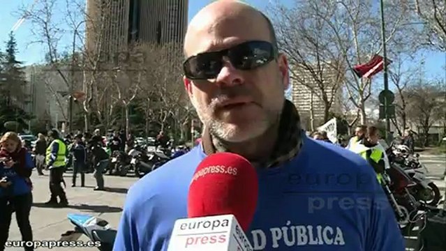 Moteros por la Sanidad Pública denuncian recortes