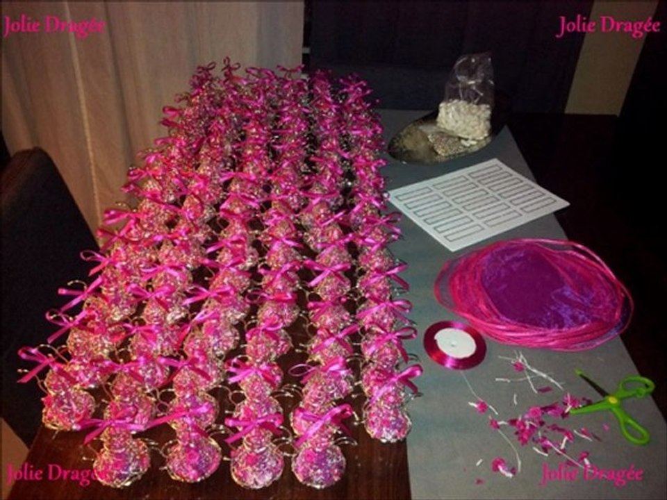 Confection de dragées mariage par Jolie Dragée