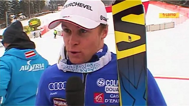 Pinturault après sa victoire au géant de Garmisch-Partenkirchen