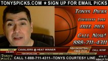 Miami Heat versus Cleveland Cavaliers Pick Prediction NBA Pro Basketball Odds Preview 2-24-2013