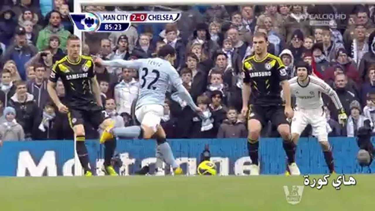 هدف تيفيز - مانشستر سيتي 2-0 تشيلسي