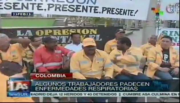 Continúa huelga de trabajadores del Cerrejón