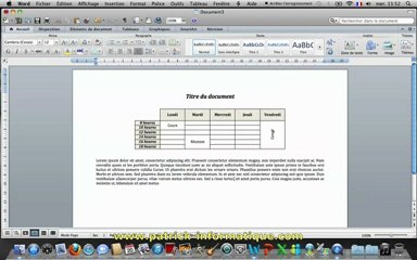 Tuto Mac - Word 2011 - Centrer un doc avant impression - Extrait
