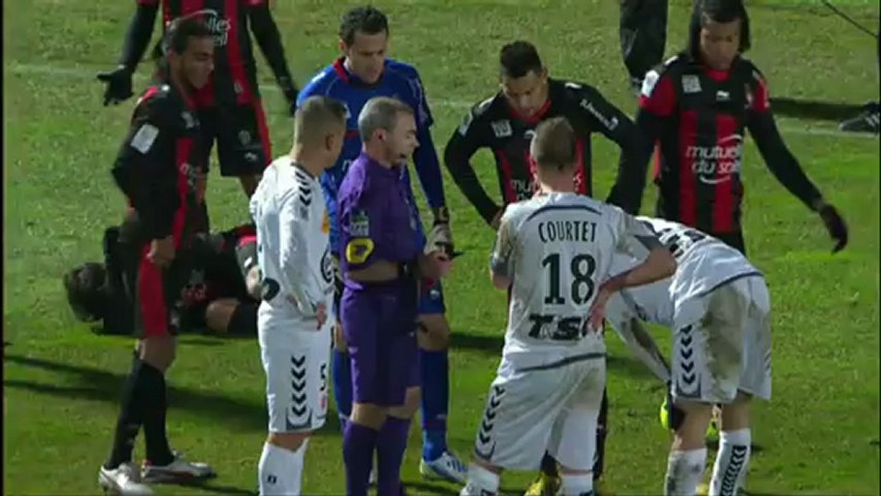 OGC Nice (OGCN) - Stade de Reims (SdR) Le résumé du match (26ème journée) - saison 2012/2013