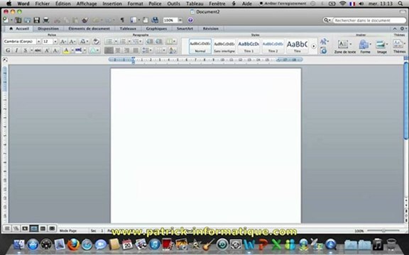 Tuto Mac - Word 2011 - Créer et personnaliser un tableau - Extrait
