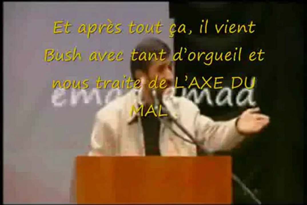 Ahmadinejad faux ennemi de l'empire, vrai collabo
