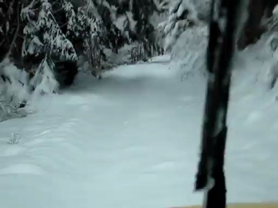 rouler dans la neige