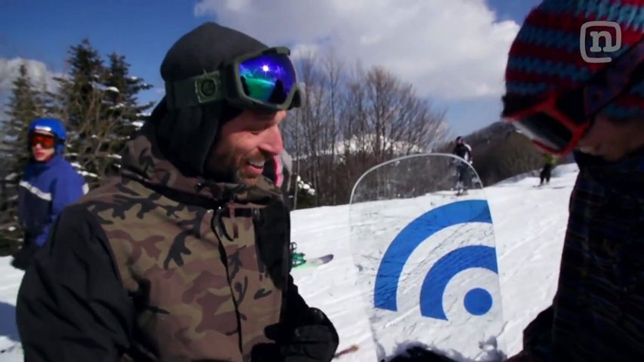 Snowboard en Verre