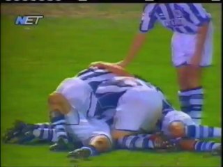 2003 (November 25) Olympiakos (Greece) 2-Real Sociedad (Spain) 2 (Champions League)