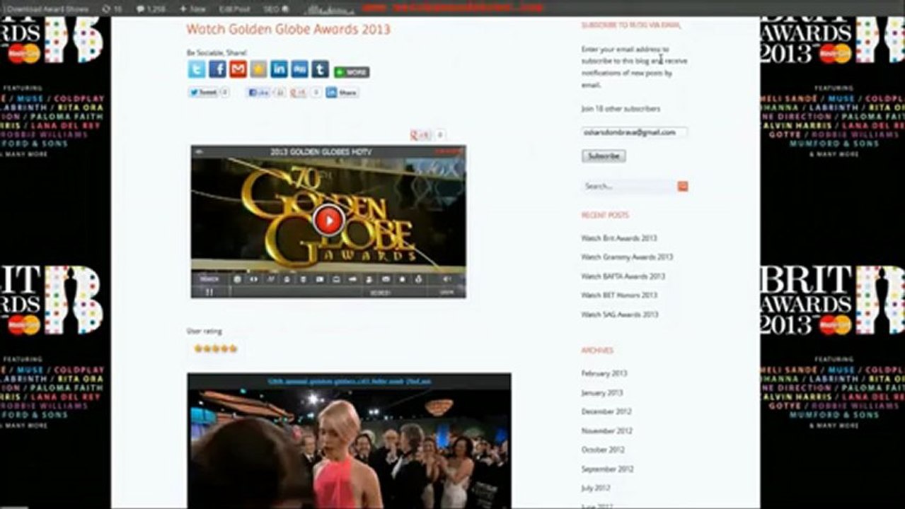 Oscars 2013 tvuplayer link