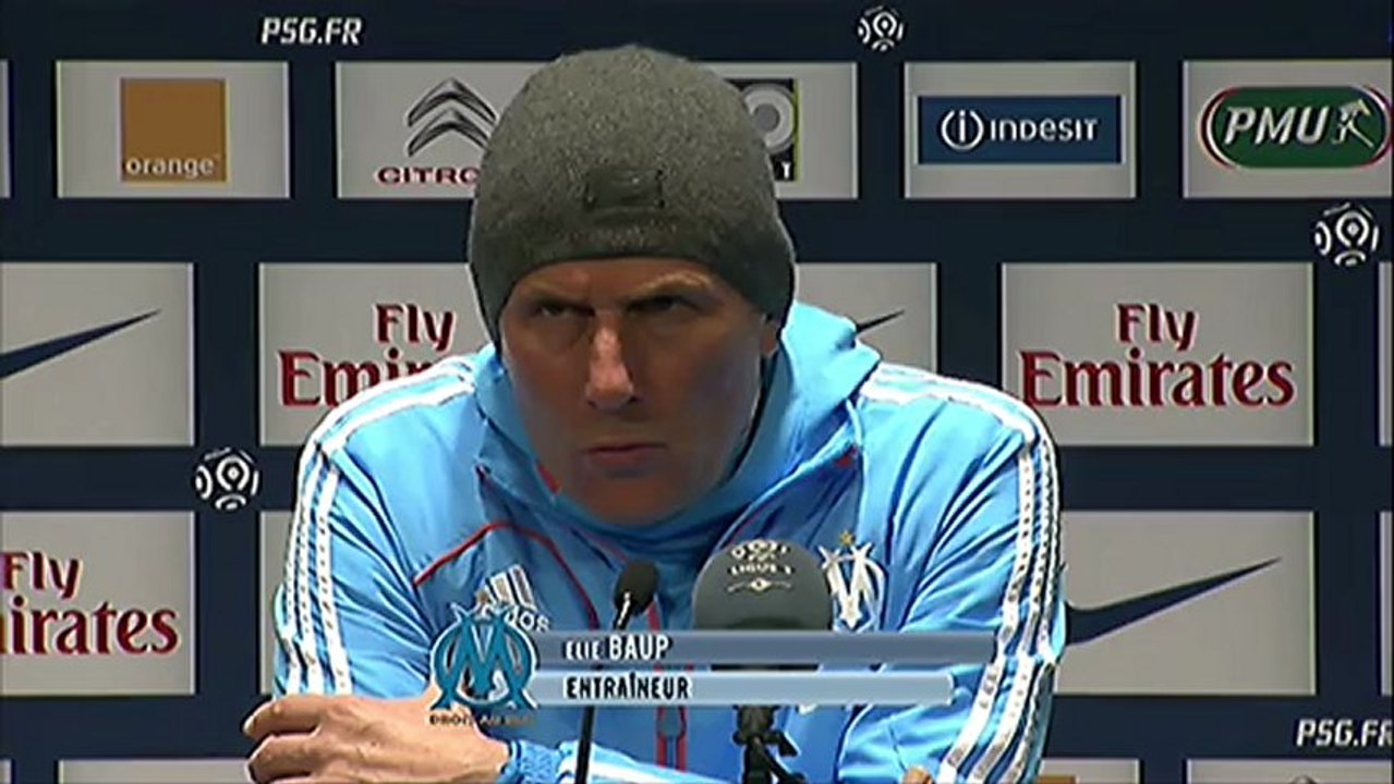 Conférence de presse Paris Saint-Germain - Olympique de Marseille : Carlo ANCELOTTI (PSG) - Elie BAUP (OM) - saison 2012/2013