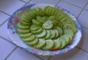 A salada de pepino (receita fácil é rapida)