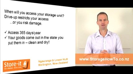 Wellington Self Storage Hints : Is Drive Up Access A Good Idea