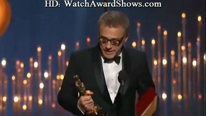 Christoph Waltz acceptance speech for Best Support actor Oscars 2013 [HD]