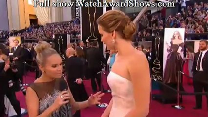 Jennifer Lawrence Oscars 2013 red carpet interview [HD]