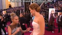 Jennifer Lawrence Academy Awards 2013 red carpet interview [HD]