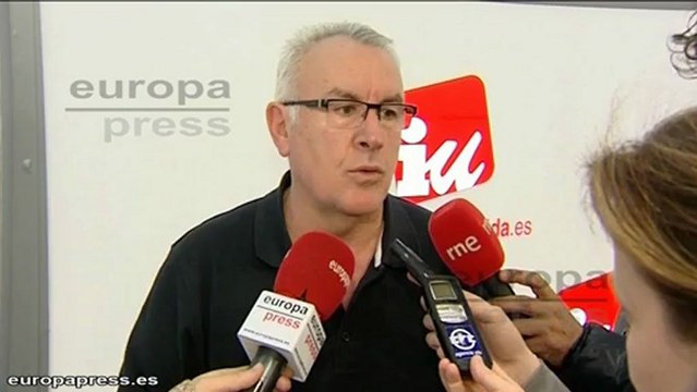 Cayo Lara habla de la situación de la Casa Real
