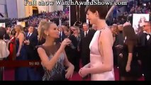 Anne Hathaway 2013 Oscars red carpet interview [HD]
