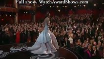 Jennifer Lawrence trips and falls down wins Best Actress 2013 Oscars acceptance speech [HD]