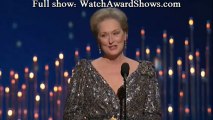 Meryl Streep makes fun of Jennifer Lawrence fall 2013 Oscars [HD]
