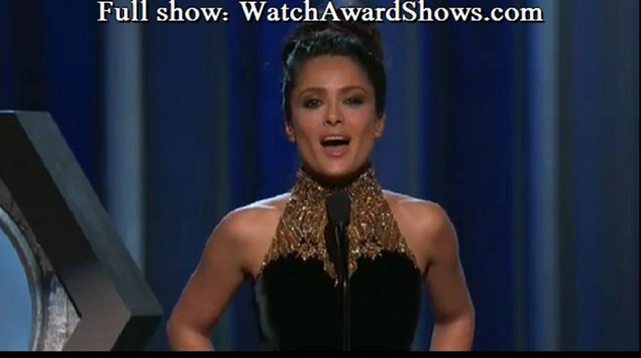 Salma Hayek presents 2013 Oscars [HD]