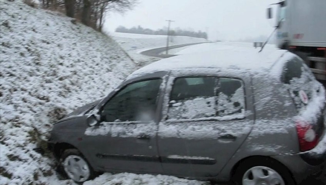 Verglas: sortie de route entre Paillart et Breteuil ce lundi matin