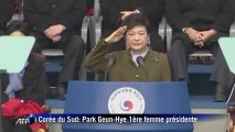 Park Geun-Hye investie 1e femme présidente de la Corée du Sud
