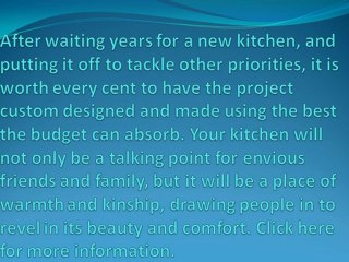 Creative Design and Top Quality Finishes – This Could be Your Kitchen