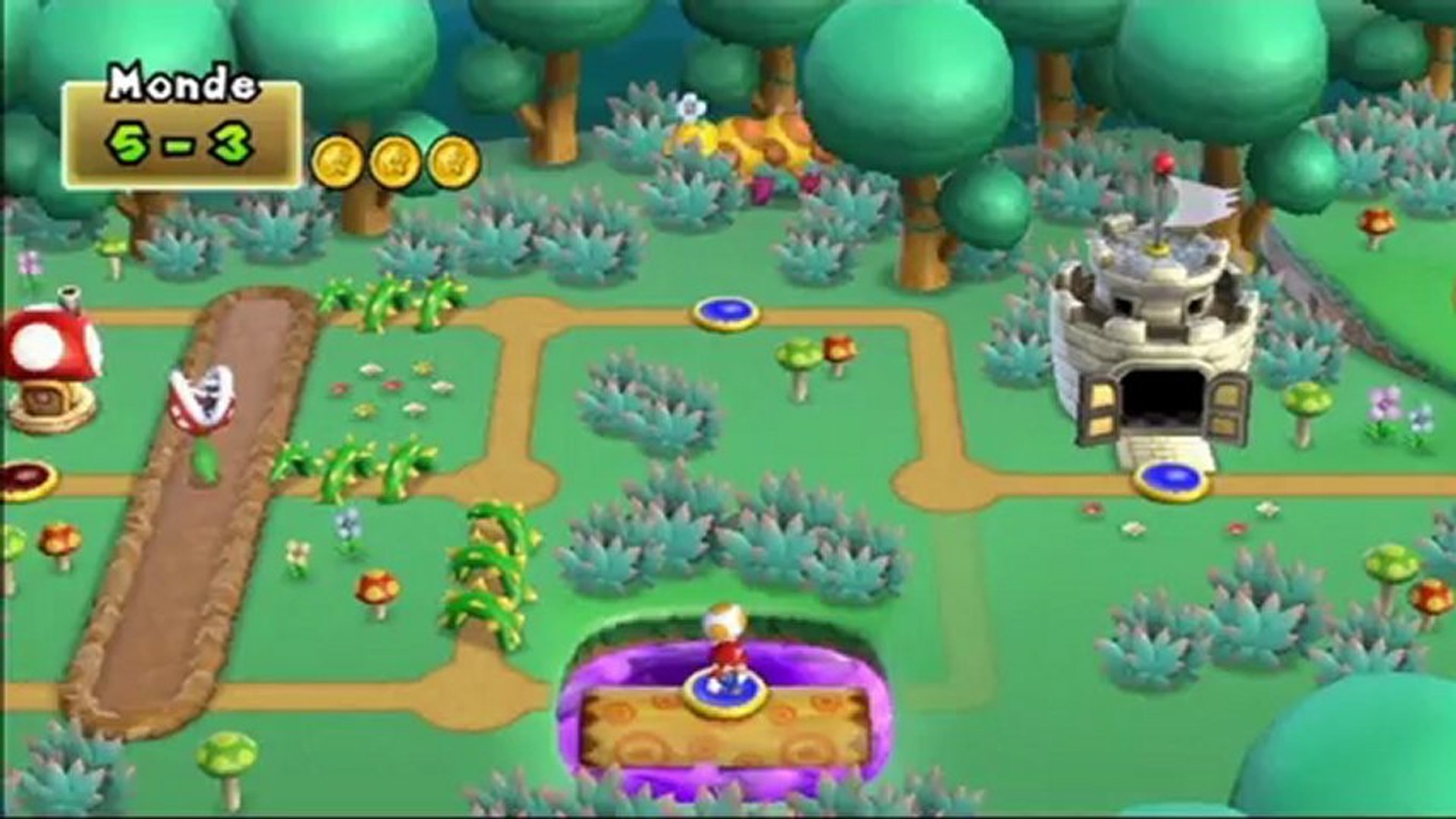 New Super Mario Bros. Wii - Monde 5 : Niveau 5-3 - Vidéo Dailymotion