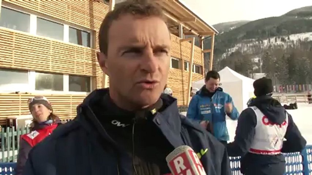 Etienne Gouy Coach après la médaille d'or de l'Equipe de France