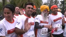 101-year-old marathon runner shines at last race