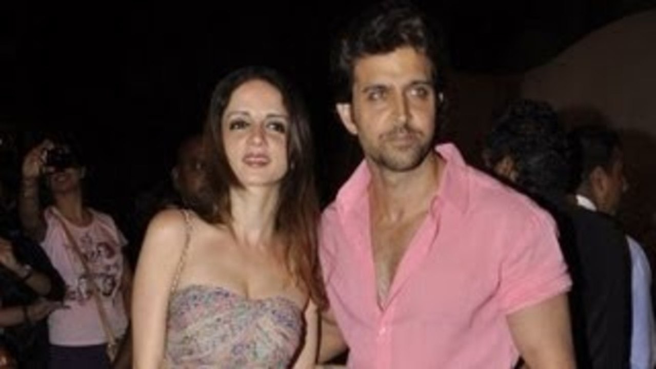 Hrithik Roshan and Sussanne at Sanjay Leela Bhansali Birthday Bash !