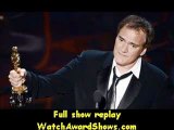 Quentin Tarantino accepts the Best Writing Original Screenplay award for Django Unchained onstage Oscar Awards 2013