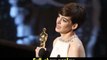 Anne Hathaway accepts an award onstage 2013 Oscars