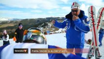 Primera prueba de esquí para jóvenes con discapacidad