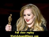 Adele accepts the Best Original Song award for Skyfall from Skyfall onstage 2013 Oscars