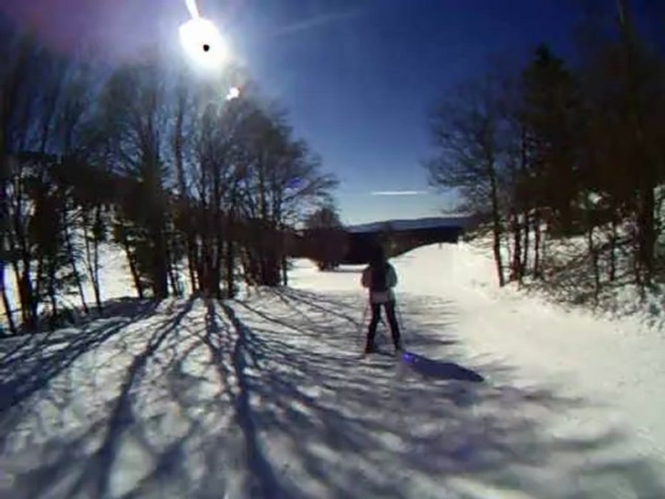 Sandrine toute raide !