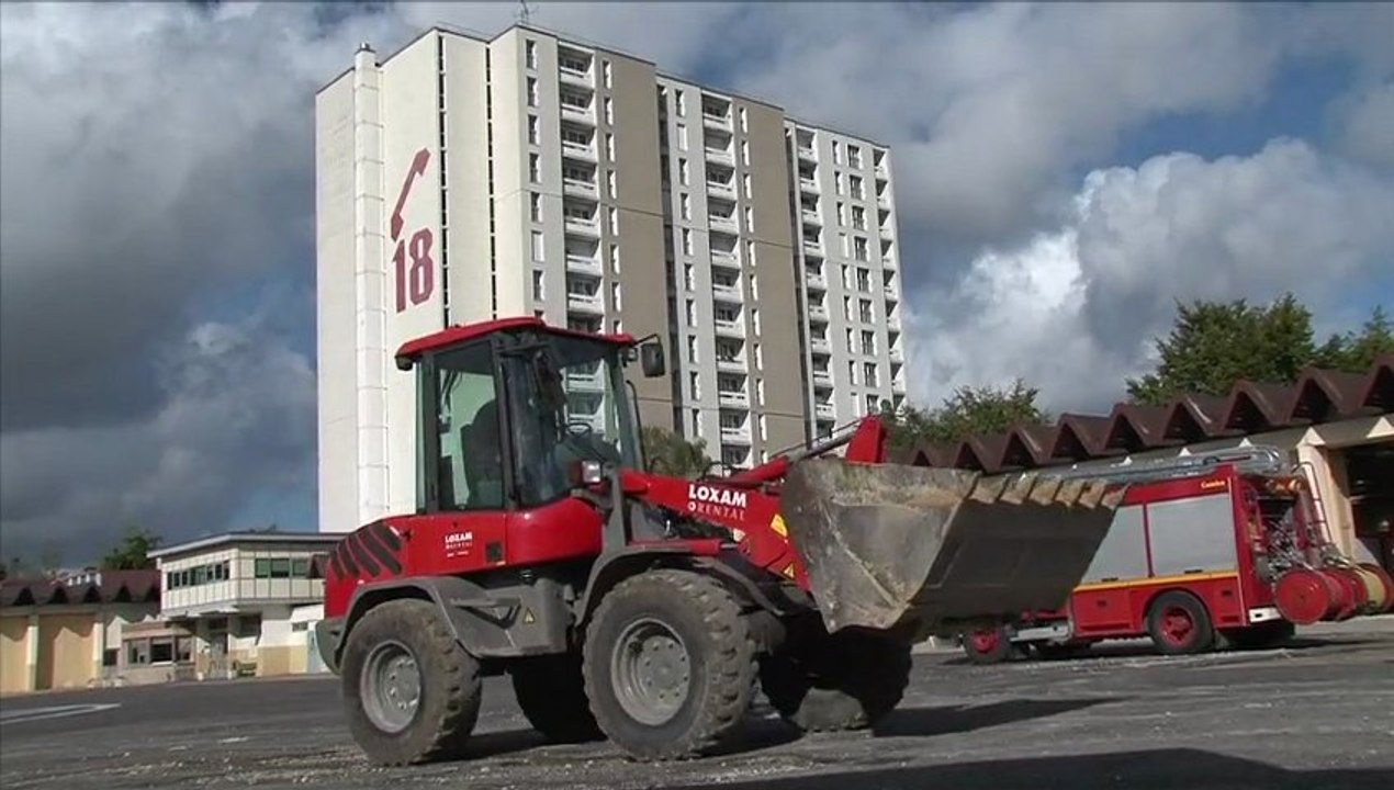 Travaux préliminaires au réaménagement du site...