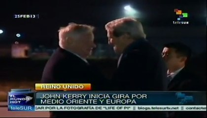 John Kerry inicia gira en Europa y Medio Oriente