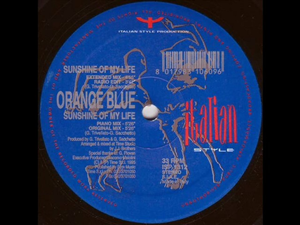 Orange Blue - Sunshine Of My Life (Original Mix)
