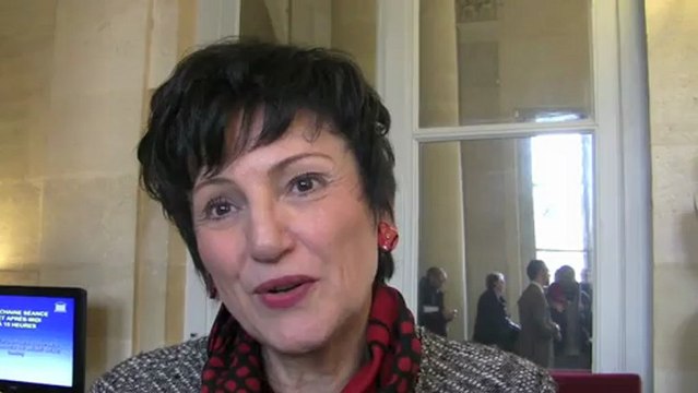Dominique Bertinotti après le vote de l'article premier de la loi «Mariage pour tous»