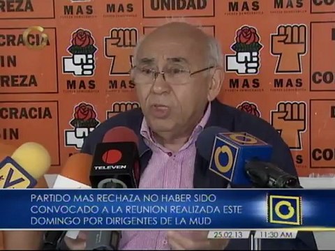 MAS exige mayor debate en la oposición para escoger un candidato ante posibles elecciones presidenciales
