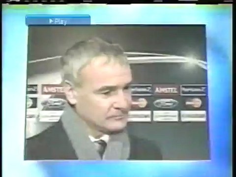 2003 (December 9) Sparta Prague (Czech Rep.) 1-Lazio (Italy) 0 (Champions League)