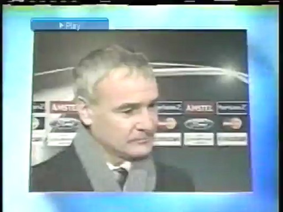 2003 (December 9) Sparta Prague (Czech Rep.) 1-Lazio (Italy) 0 (Champions League)