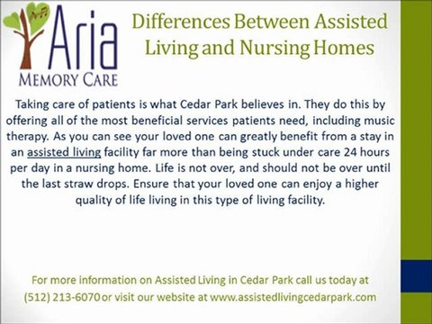 Assisted Living Facility vs. Nursing Home