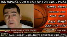 Toronto Raptors versus Washington Wizards Pick Prediction NBA Pro Basketball Odds Preview 2-25-2013