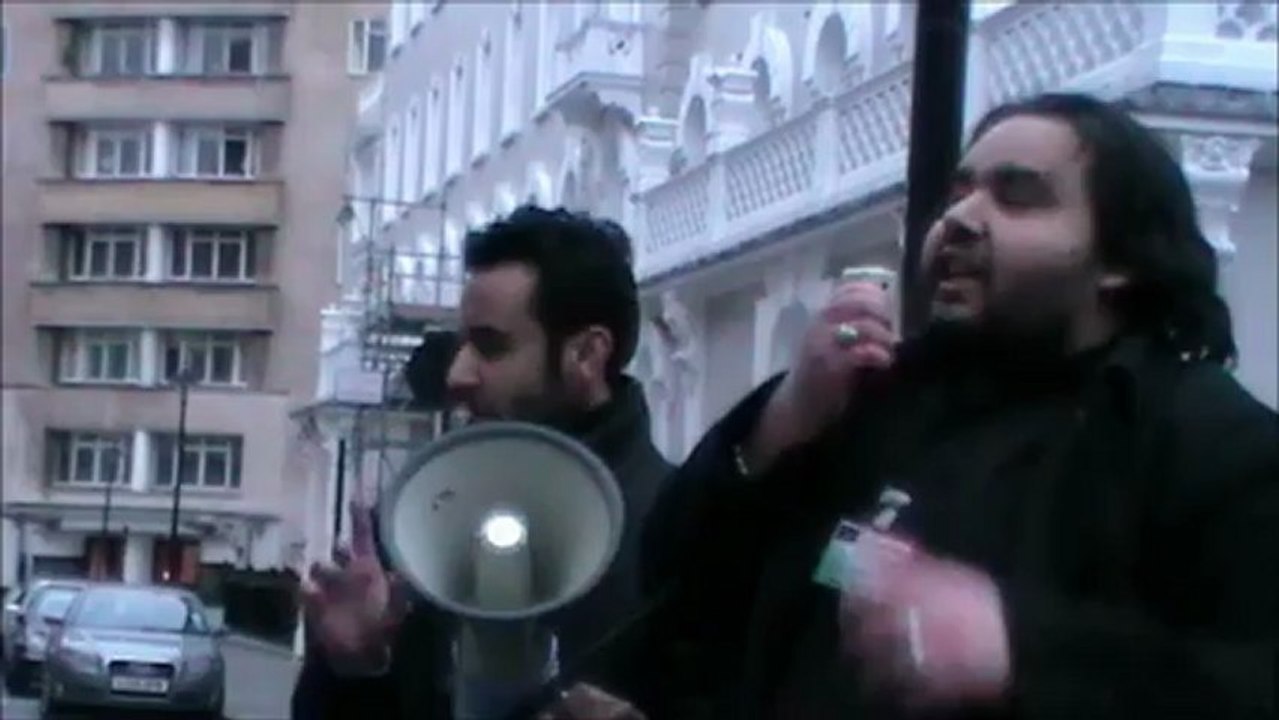 Rana Ali Sher's Speech Infront of Pakistan High Comission In London,,,,,